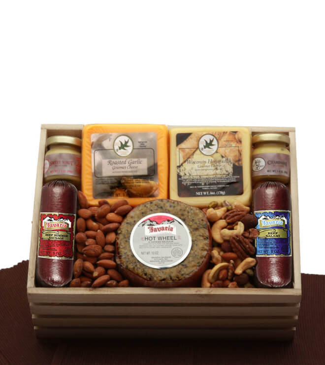 Premium Selections Meat & Cheese Gift Crate