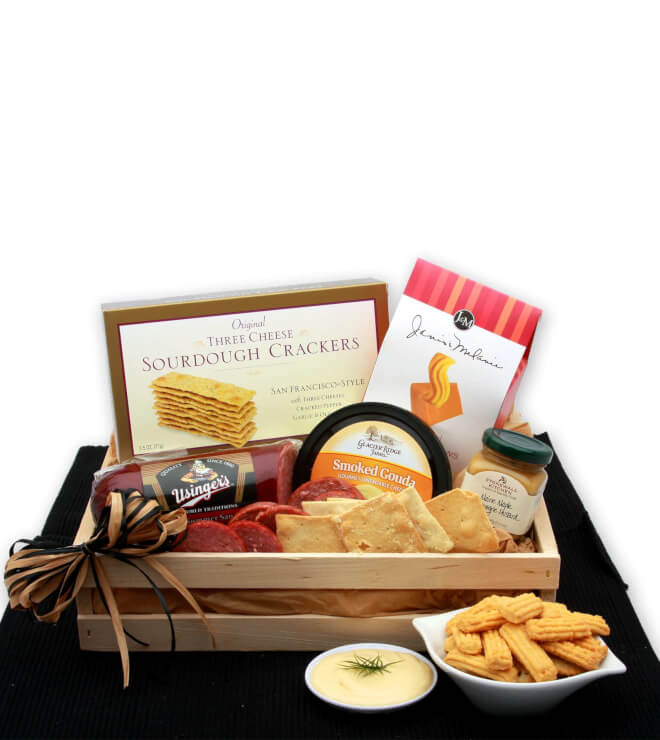 Snackers Delight Meat & Cheese Gift Crate