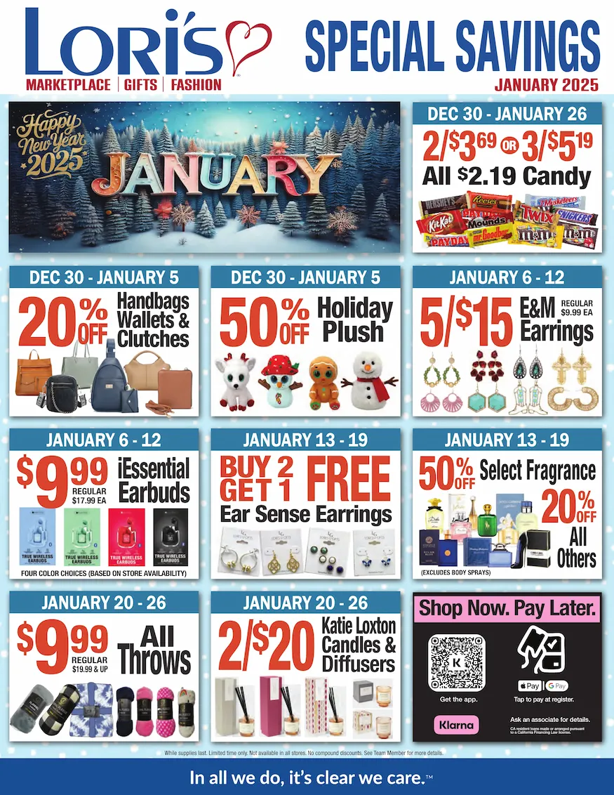 January 2025 In Store Deals