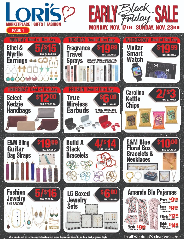 November 2025 In Store Deals - Early Black Friday