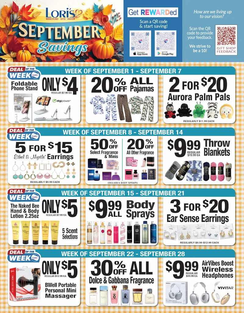 September 2025 In Store Deals