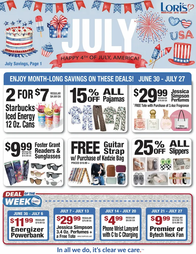 July 2025 In Store Deals