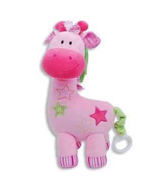 Giraffe Musical Pull Pink