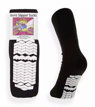 Mens Treaded Mid-Calf Socks