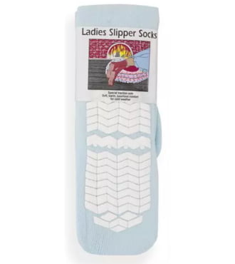 Womens Treaded Mid-Calf Socks