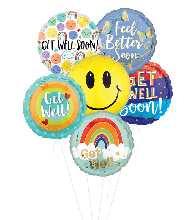 #1 Choice Get Well Balloon Bunch