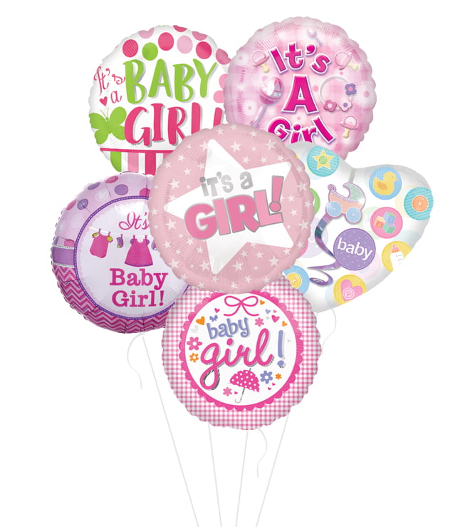 #1 Choice Its a Girl Balloon Bouquet