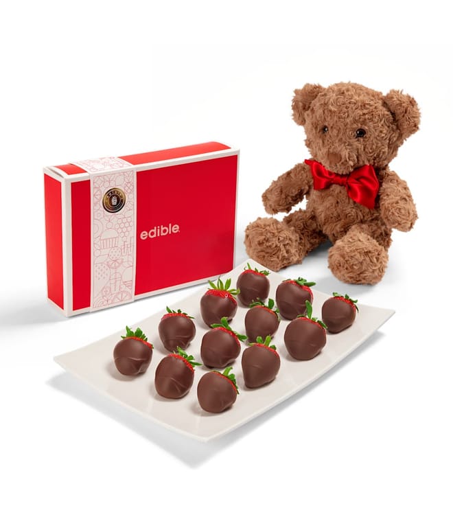 Best Chocolate Covered Strawberries & Bobbi the Bear Bundle