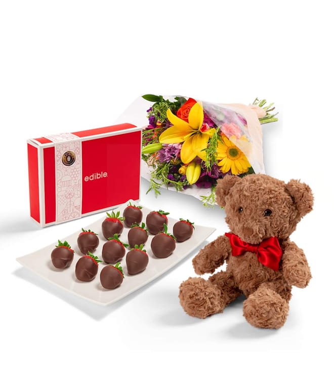 Bobbi's Big Celebration Gift Set and Bouquet