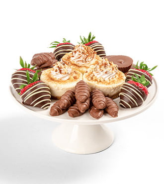 Crowd-Pleaser Cinnamon Cheesecake & Dessert Platter