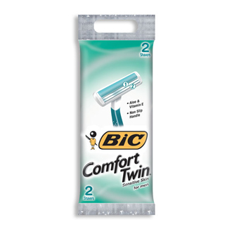 Mens Bic 2 pk Comfort Twin Razor