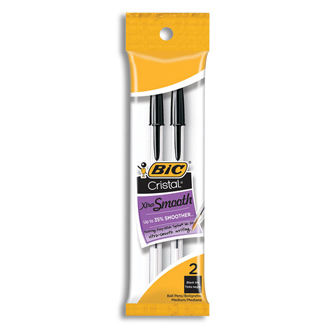 Bic Cristal Pens 2 pc  5 1/2 inch