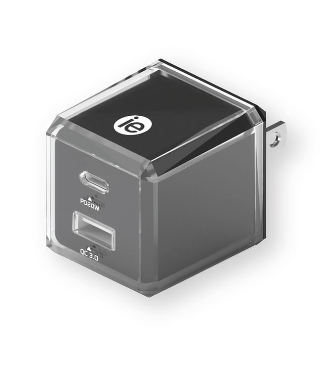 Iessentials 38W PD USB & Type-C Wall Charger Black