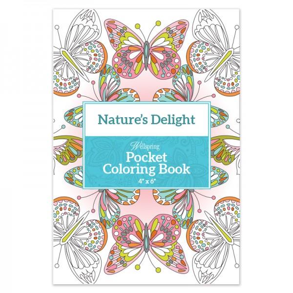 Pocket Coloring Book Nature's Delight