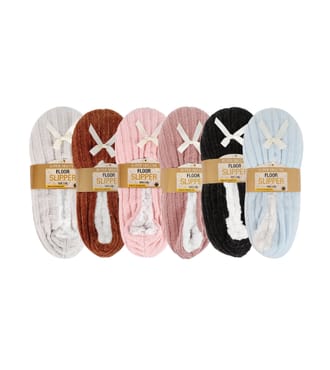 Floor Slipper Solid Color Asst