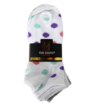 Lady  8pk Ankle Sock Black