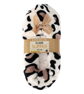 Deluxe Slipper Animal Print