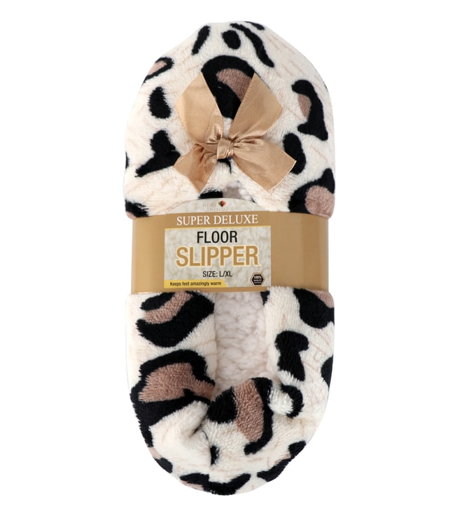 Deluxe Slipper Animal Print