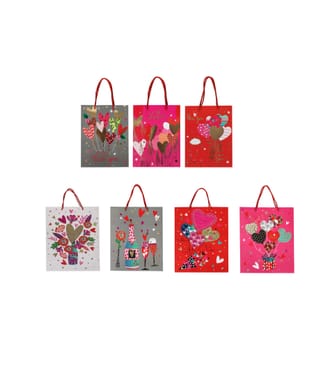 Love Themed Large Gift Bags Assorted