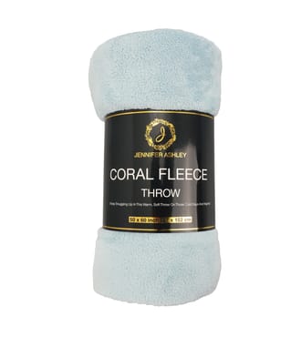 Coral Fleece Throw Solid Colors