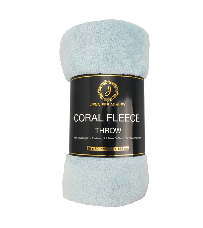 Coral Fleece Throw Solid Colors