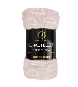 Coral Fleece Throw Print Colors