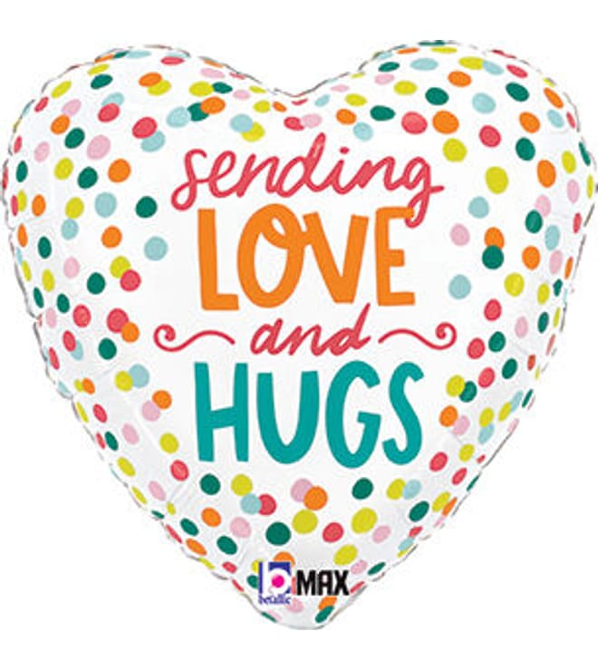 Sending Love Hugs Balloon 18in.