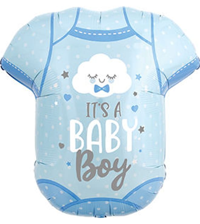 Baby Boy Onesie Balloon, 24in.