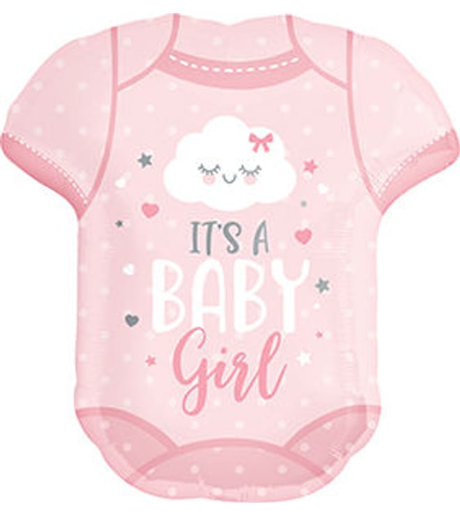 Baby Girl Onesie Balloon, 24in.