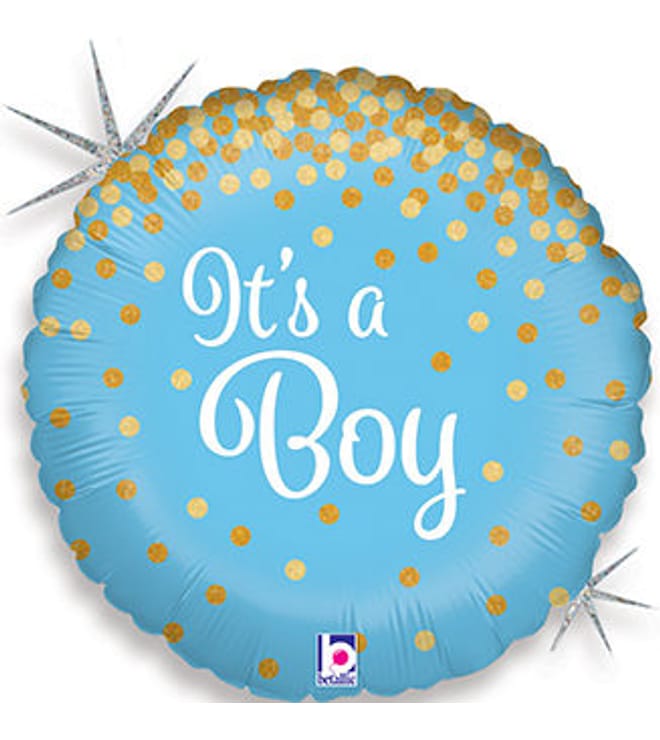 Glittering Boy Balloon, 18in.