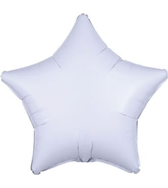 Anagram White Star Solid Helium Balloon 19inch 
