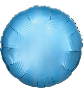 Anagram Solid 18inch Round Balloon Packaged Light Blue