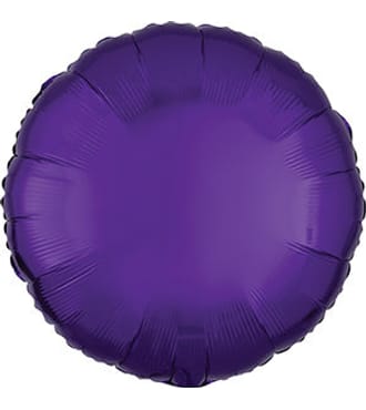 Anagram Solid 18inch Round Balloon Packaged Purple