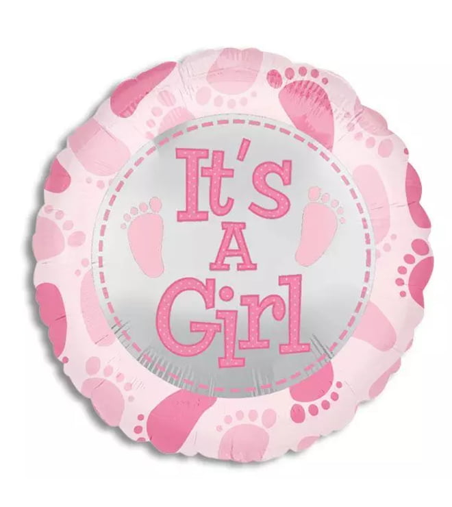 It's a Girl Feet Foil Balloon