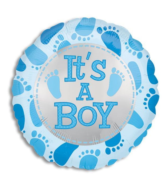 It's a Boy Feet Foil Balloon