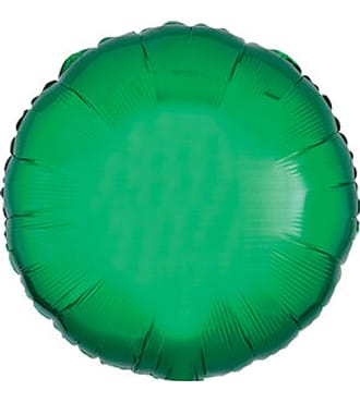 Anagram Solid 18inch Round Balloon Packaged Green