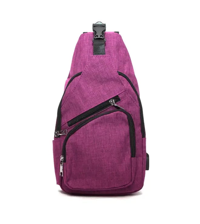 Anti Theft Day Pack Plum