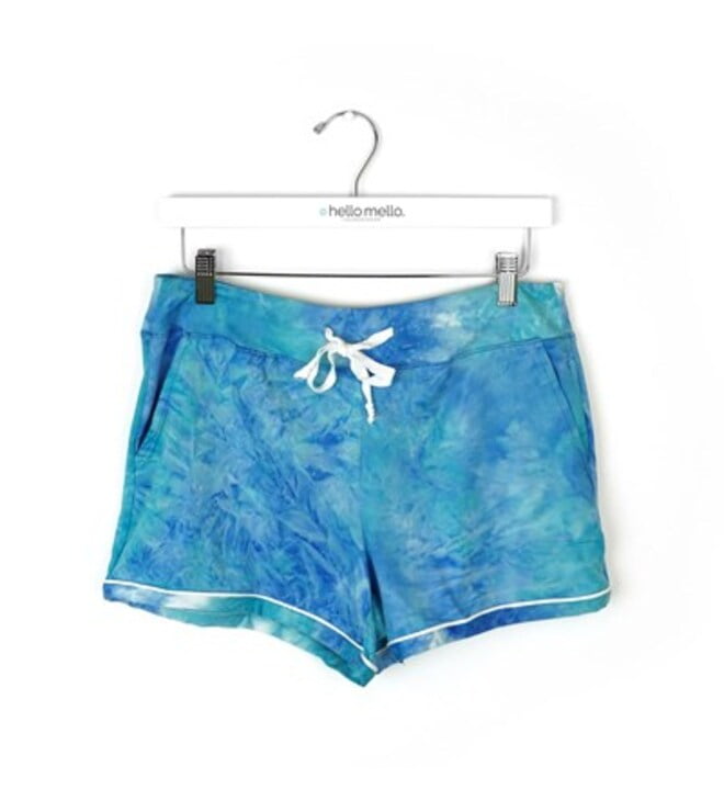 Hello Mello  Dyes The Limit Lounge Shorts Aqua 