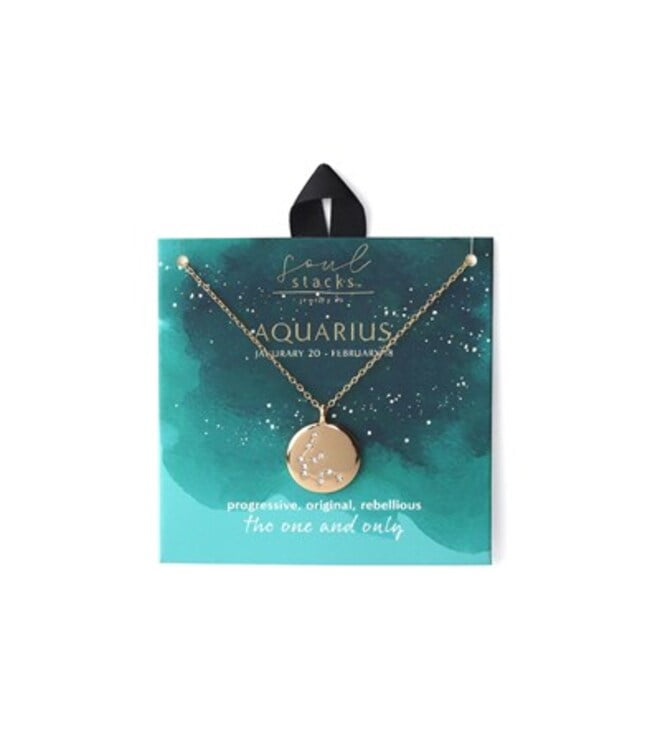 Soul Stacks Star Sign Aquarius Pendant