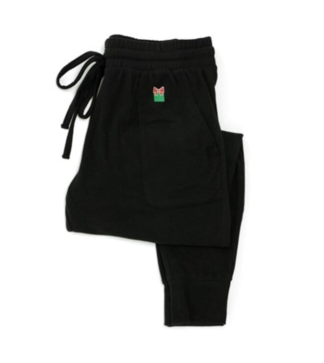 Hello Mello Best Day Ever Holiday Edition Pants - Black - Medium