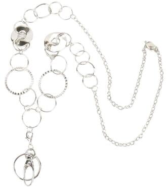 Silver Ring Lanyard Necklace