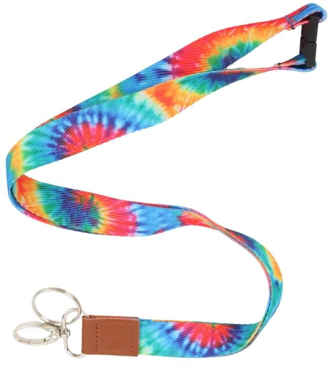 Tie Dye Fabric Lanyard