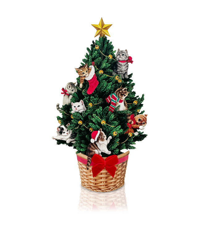 FreshCut Paper Mini Meowy Christmas Tree