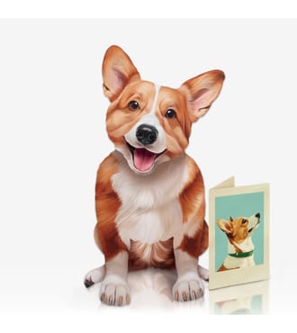 FreshCut Paper Corgi Pet