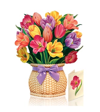 Fresh Cut Paper Festive Tulips