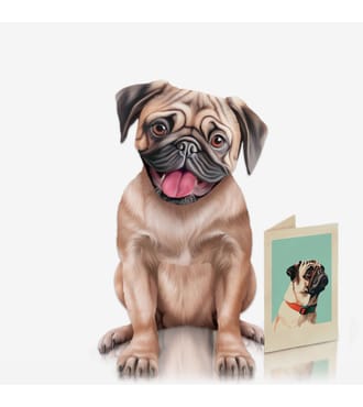FreshCut Paper Pug Pet
