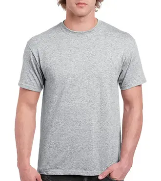 Gildan Plain Tee Sports Heather Gray