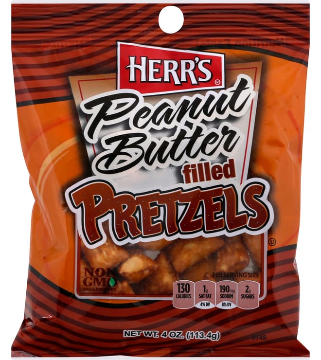 Herrs Peanut Butter Filled Pretzels 4oz