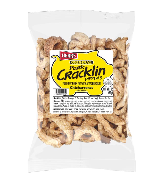 Herrs Grandpa Johns Original Dipper Cracklins 3.0oz