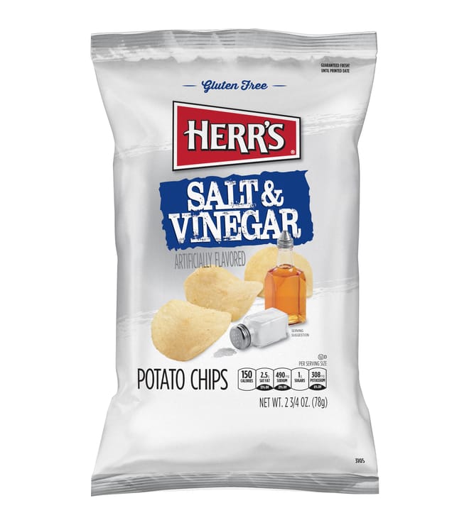 Herrs Salt & Vinegar Chips 2.75oz